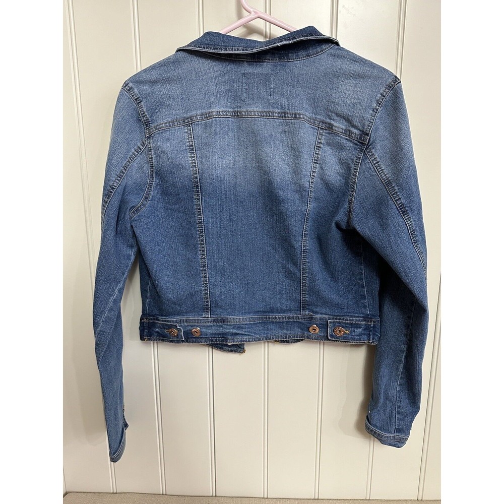 Love Tree Denim Button‎ Up Jacket Sz Medium - Picture 5 of 6